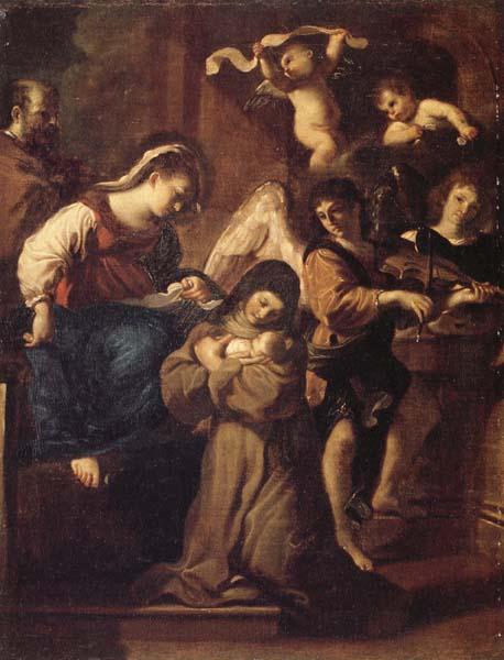 Giovanni Francesco Barbieri Called Il Guercino The Vistion of St.Francesca Romana oil painting picture